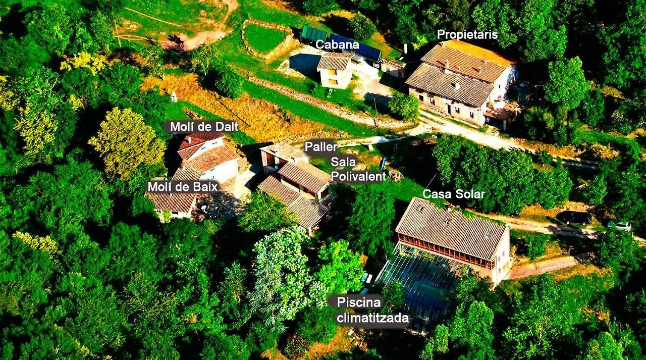 Villa El Molí de Dalt Riudaura Сasa de vacaciones